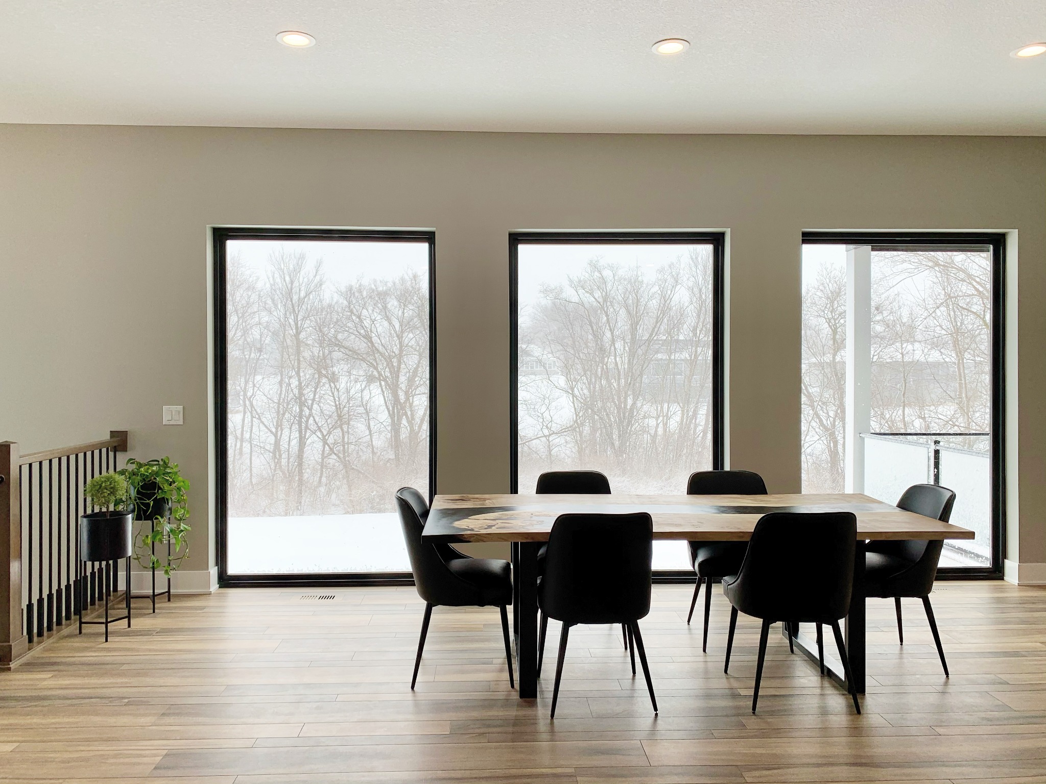 Warm dining interior showcasing Branch & Beam design aesthetic