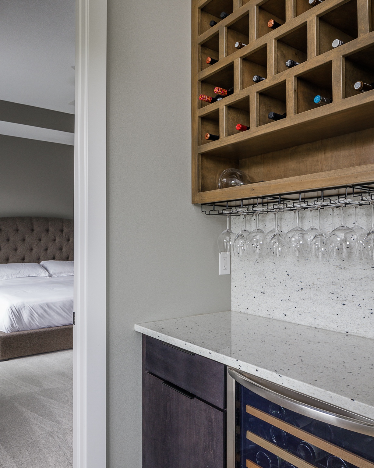 Built-in wine storage
